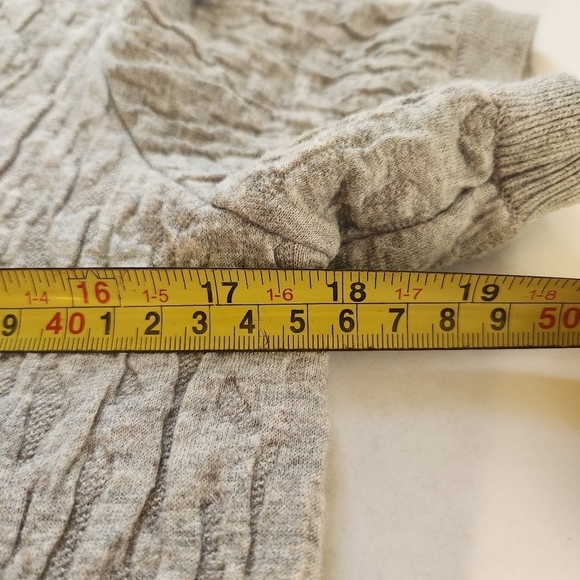 Cos Textured Short Sleeve Sweater Dress Gray size Small - Picture 9 of 16